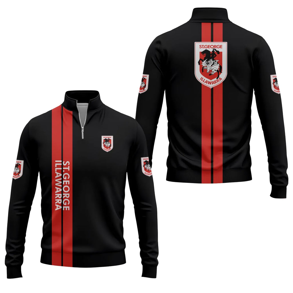 St George Illawarra Dragons Quarter-zip Pullover SC013