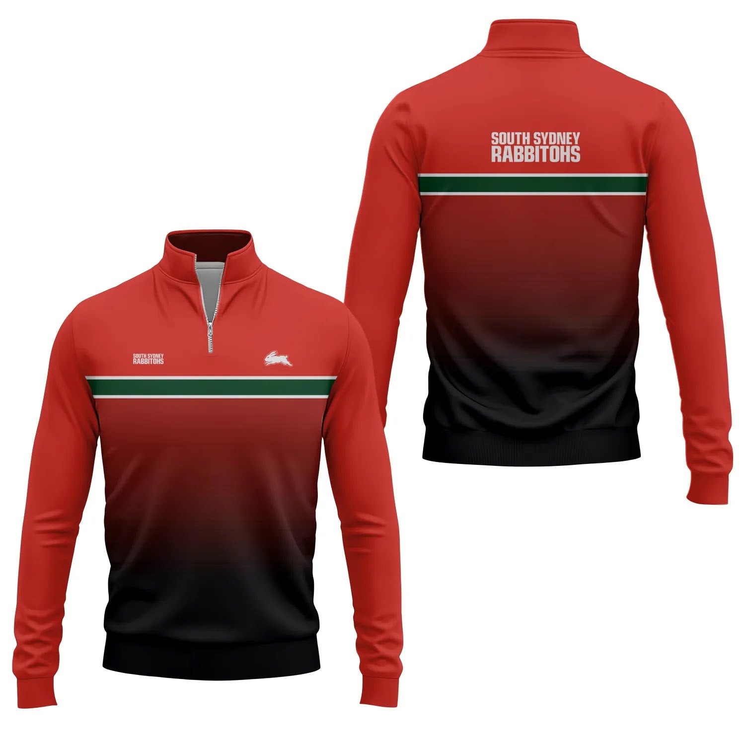 South Sydney Rabbitohs Quarter-zip Pullover SC050