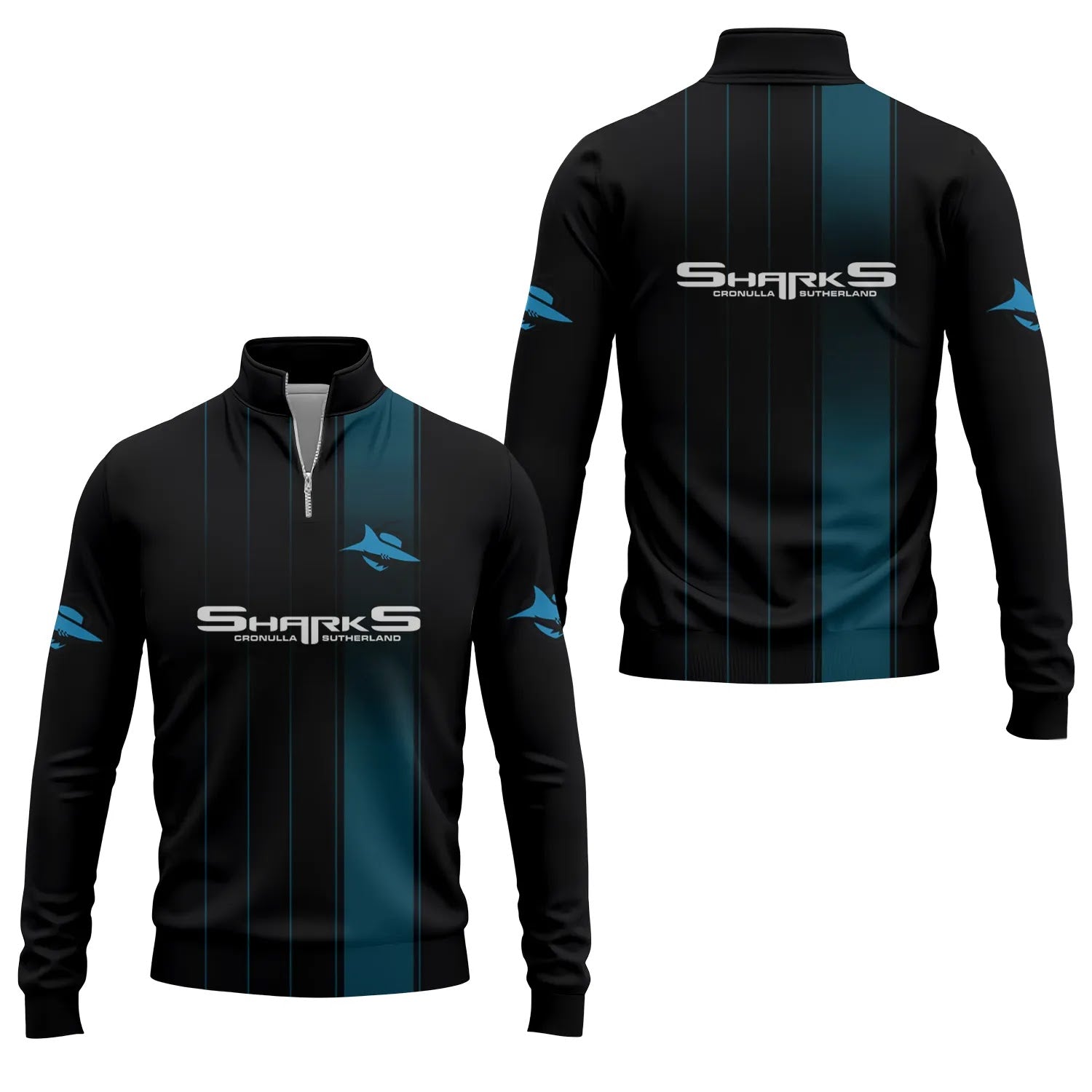 Cronulla-Sutherland Sharks Quarter-zip Pullover SC068