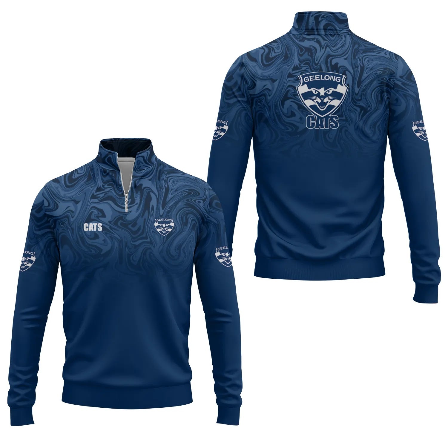 Geelong Cats Quarter-zip Pullover SC091