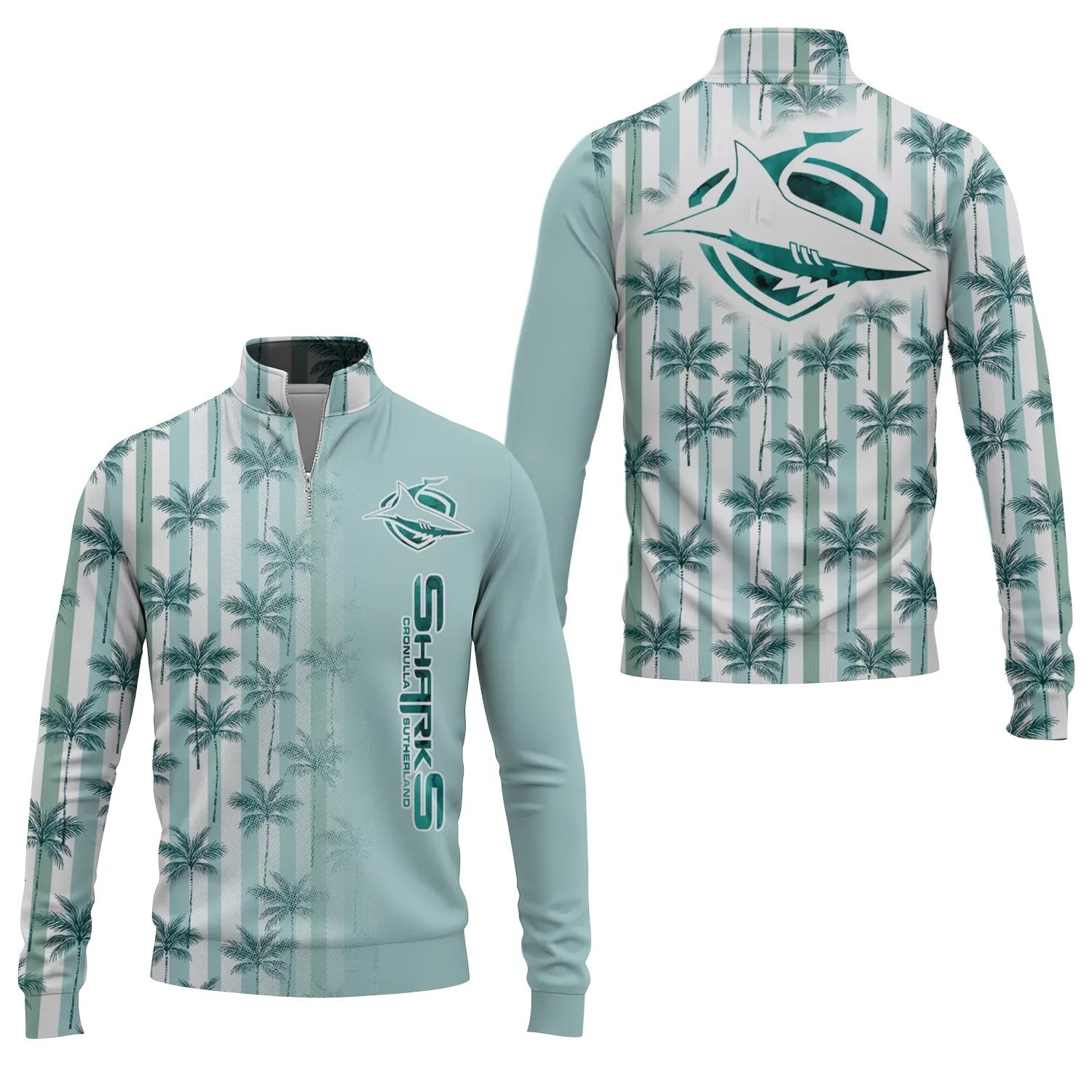 Cronulla-Sutherland Sharks Quarter-zip Pullover SHW028