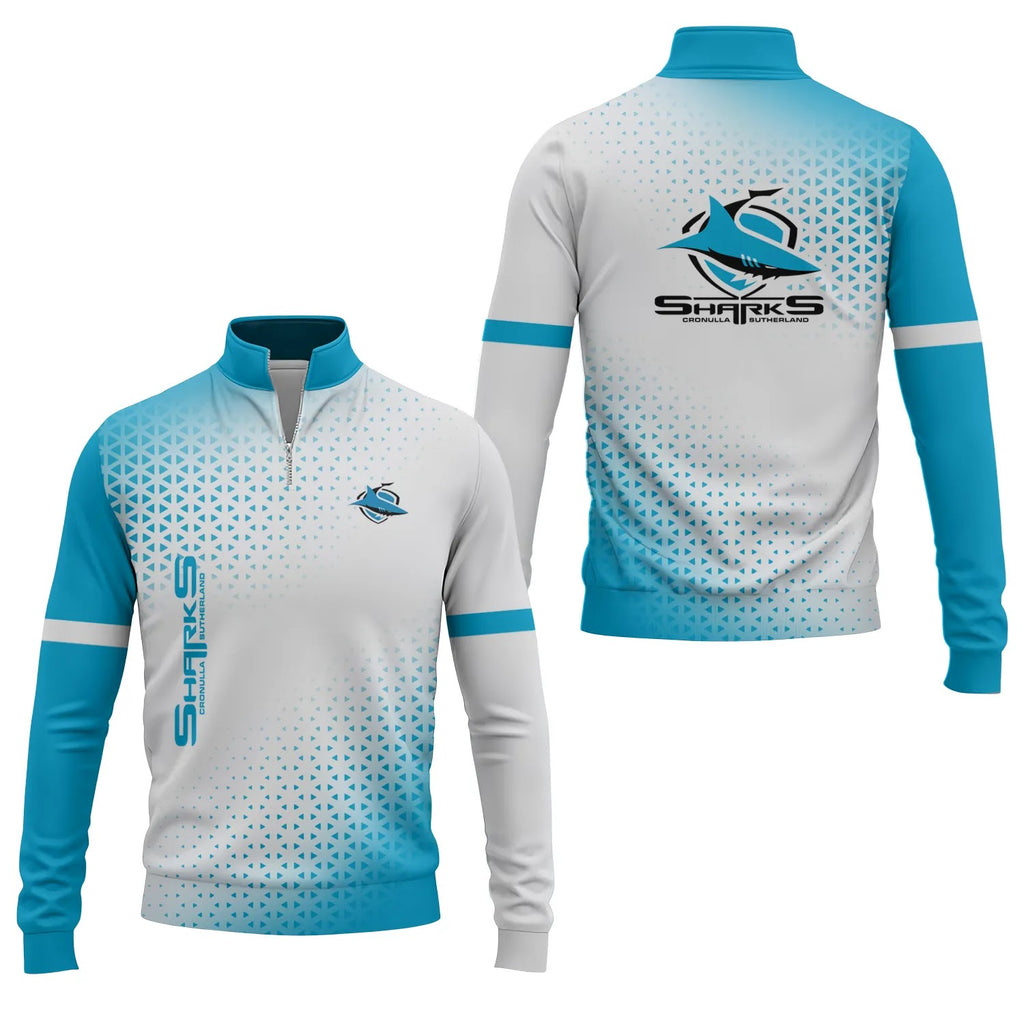 Cronulla-Sutherland Sharks Quarter-zip Pullover SC079
