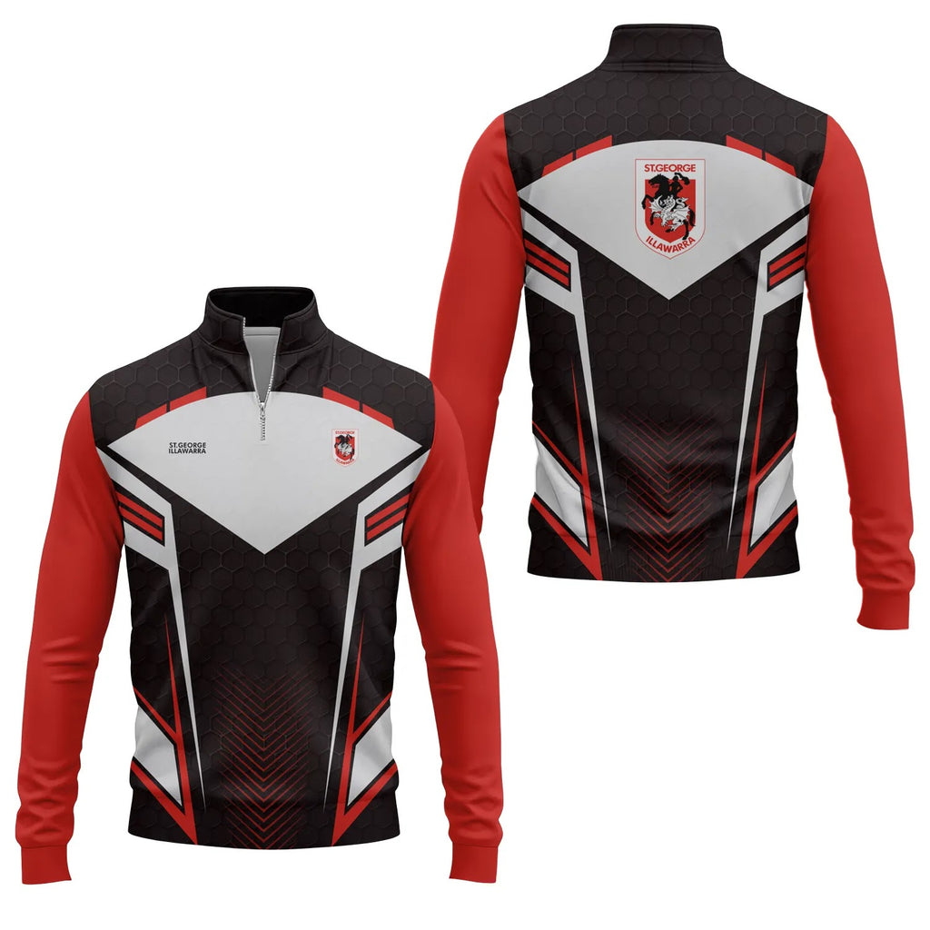 St George Illawarra Dragons Quarter-zip Pullover SC033