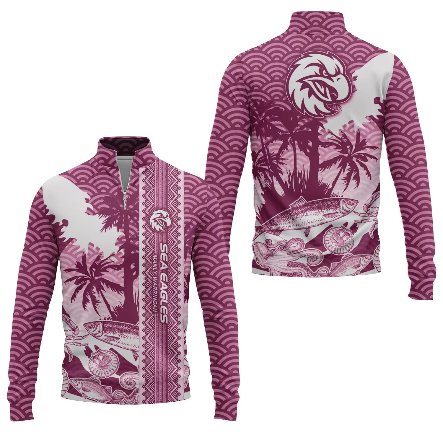 Manly Warringah Sea Eagles Quarter-zip Pullover SHW038