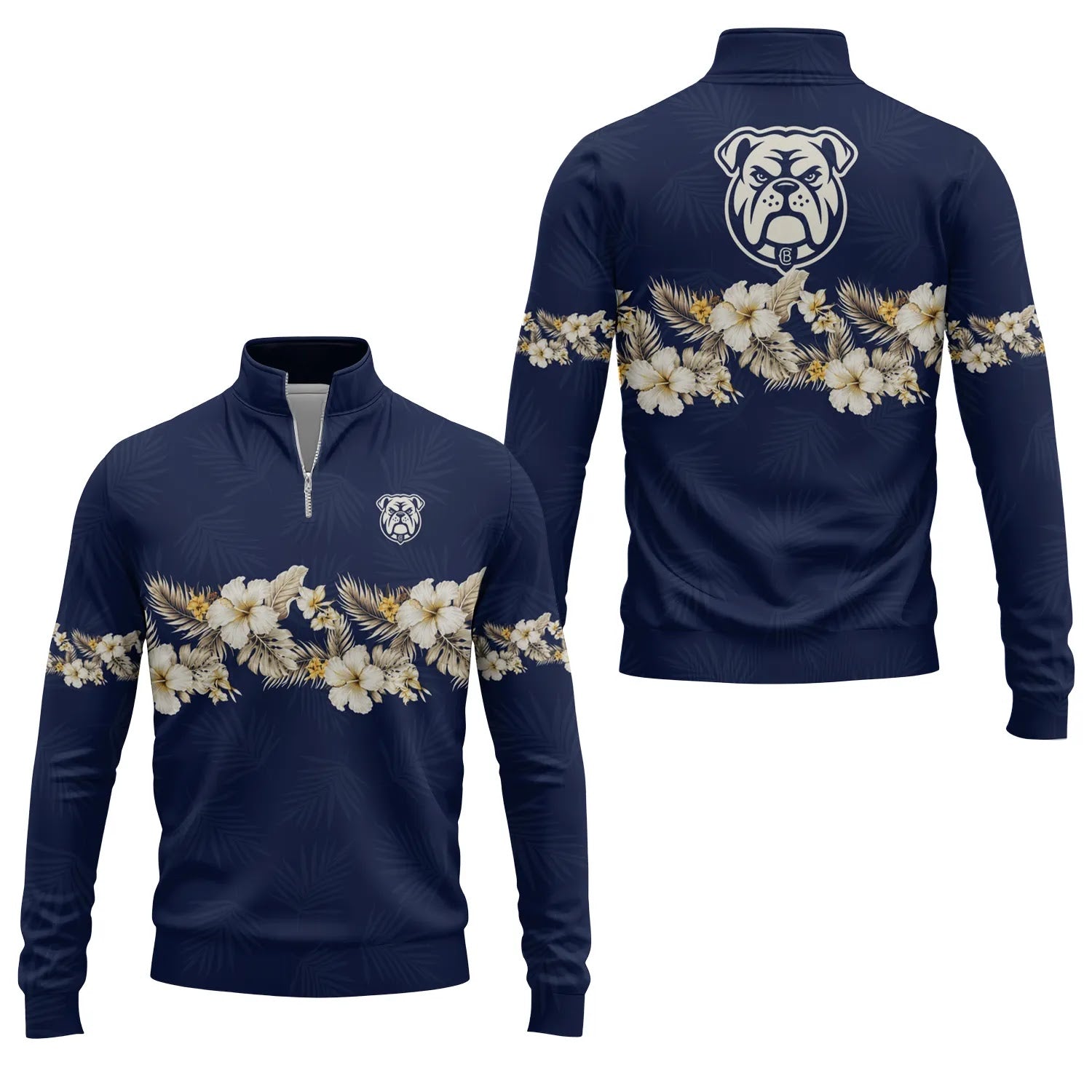Canterbury-Bankstown Bulldogs Quarter-zip Pullover SHW047
