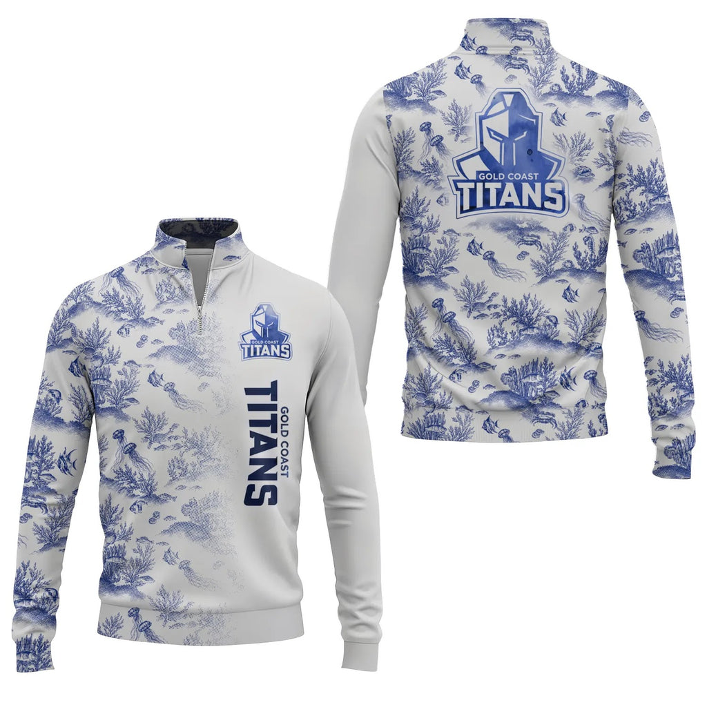 Gold Coast Titans Quarter-zip Pullover SHW009