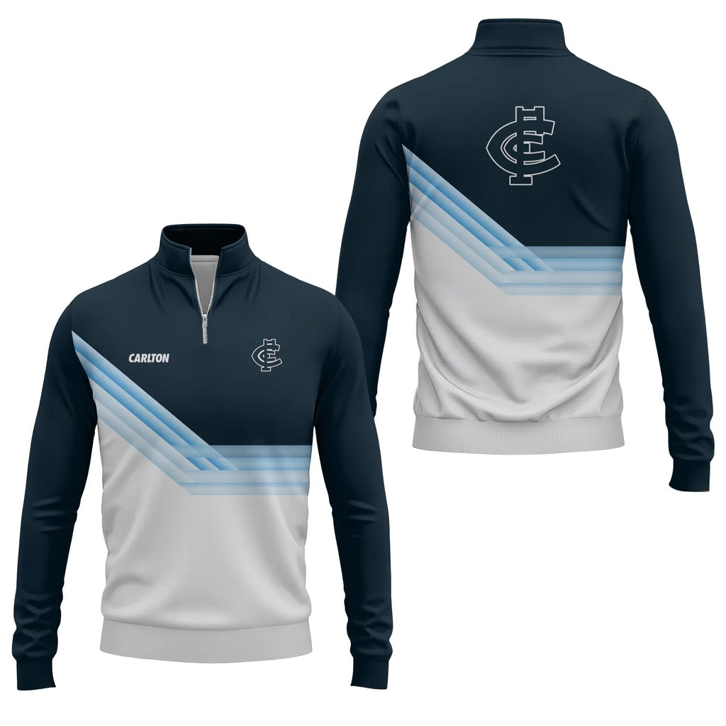Carlton Blues Quarter-zip Pullover SC106