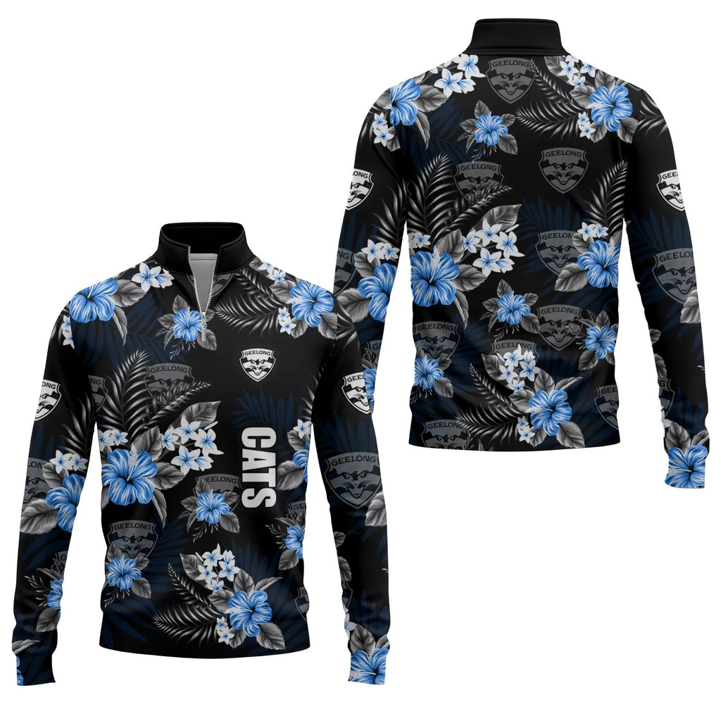 Geelong Cats Quarter-zip Pullover SC054