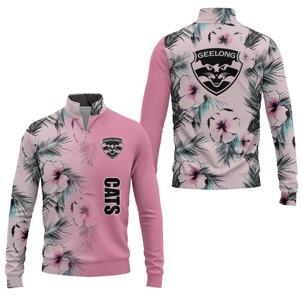 Geelong Cats Quarter-zip Pullover SHW056