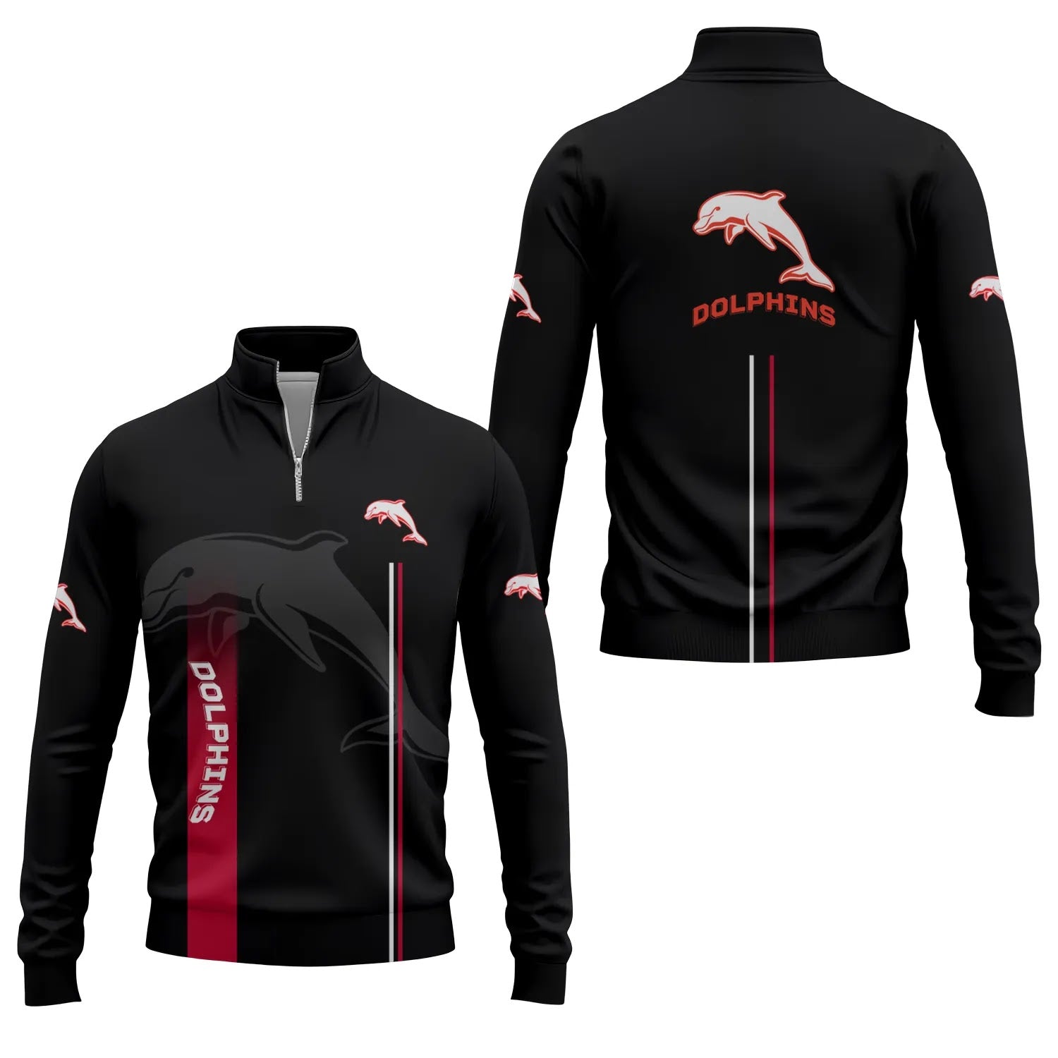 Dolphins Quarter-zip Pullover SC077