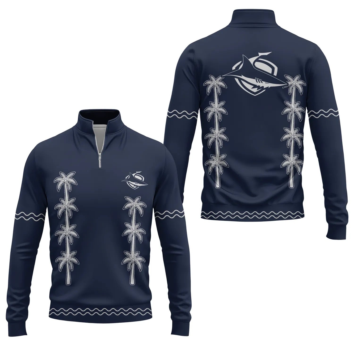 Cronulla-Sutherland Sharks Quarter-zip Pullover SHW065