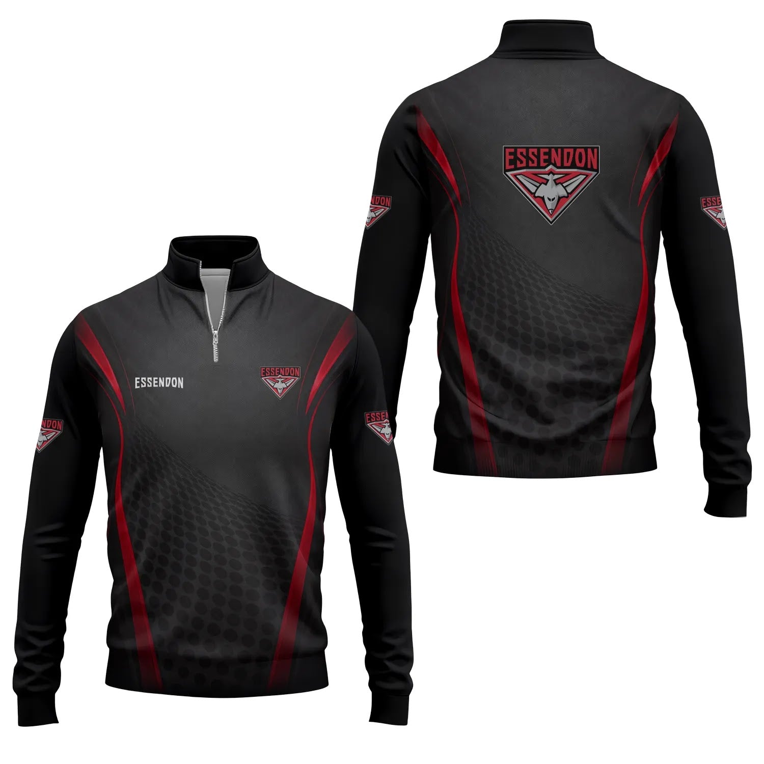 Essendon Bombers Quarter-zip Pullover SC056