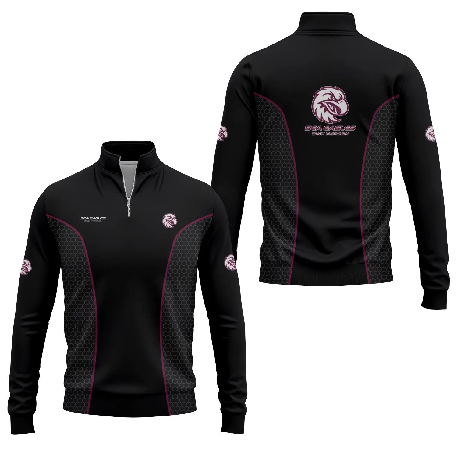 Manly Warringah Sea Eagles Quarter-zip Pullover SC072