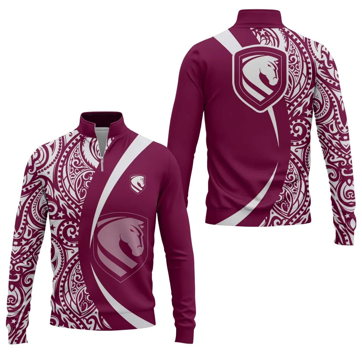 Brisbane Broncos Quarter-zip Pullover SHW072