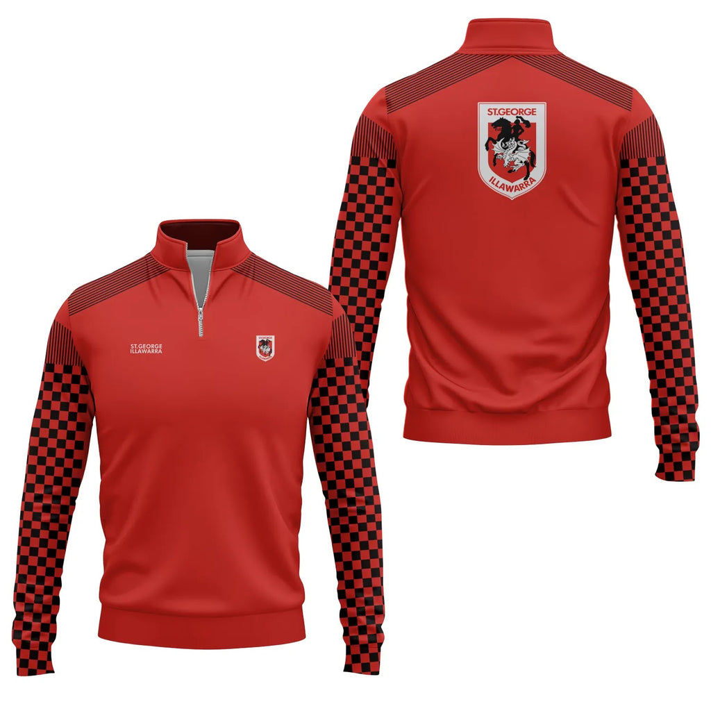 St George Illawarra Dragons Quarter-zip Pullover SC057