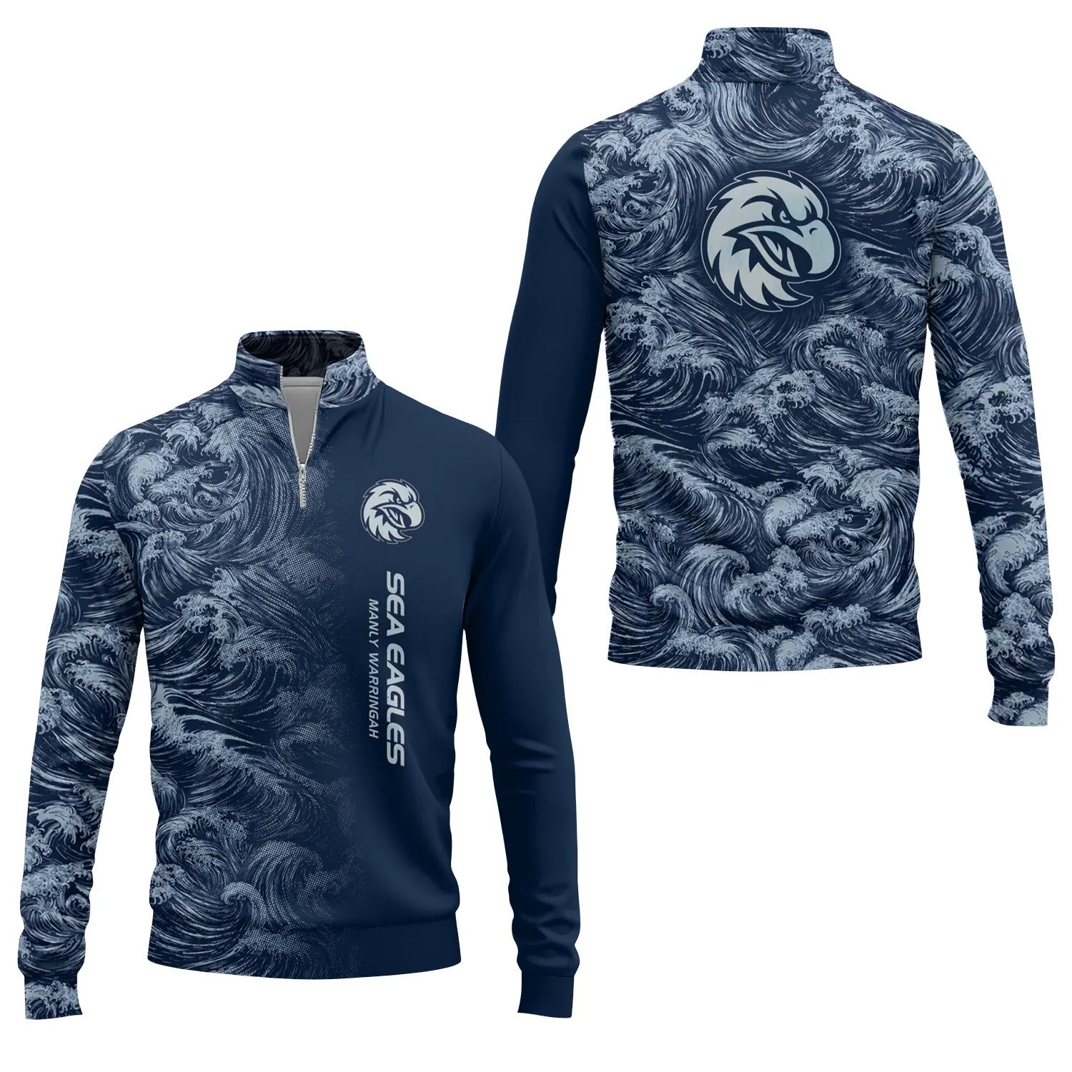 Manly Warringah Sea Eagles Quarter-zip Pullover SHW010