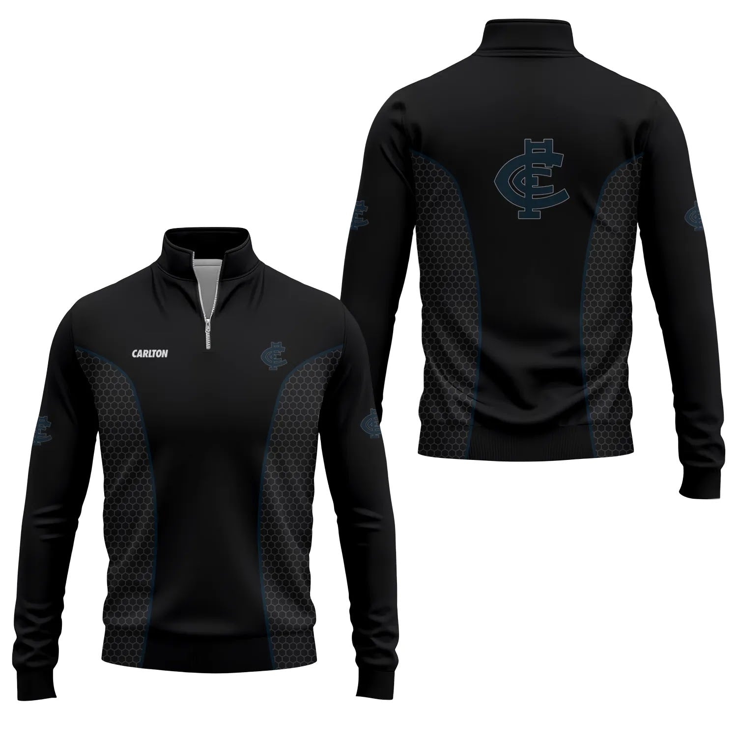 Carlton Blues Quarter-zip Pullover SC072