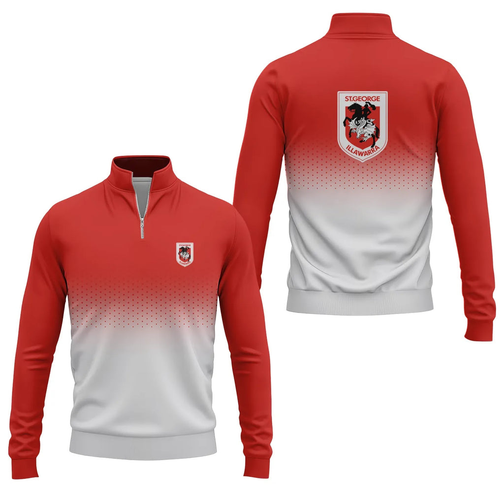 St George Illawarra Dragons Quarter-zip Pullover SC094