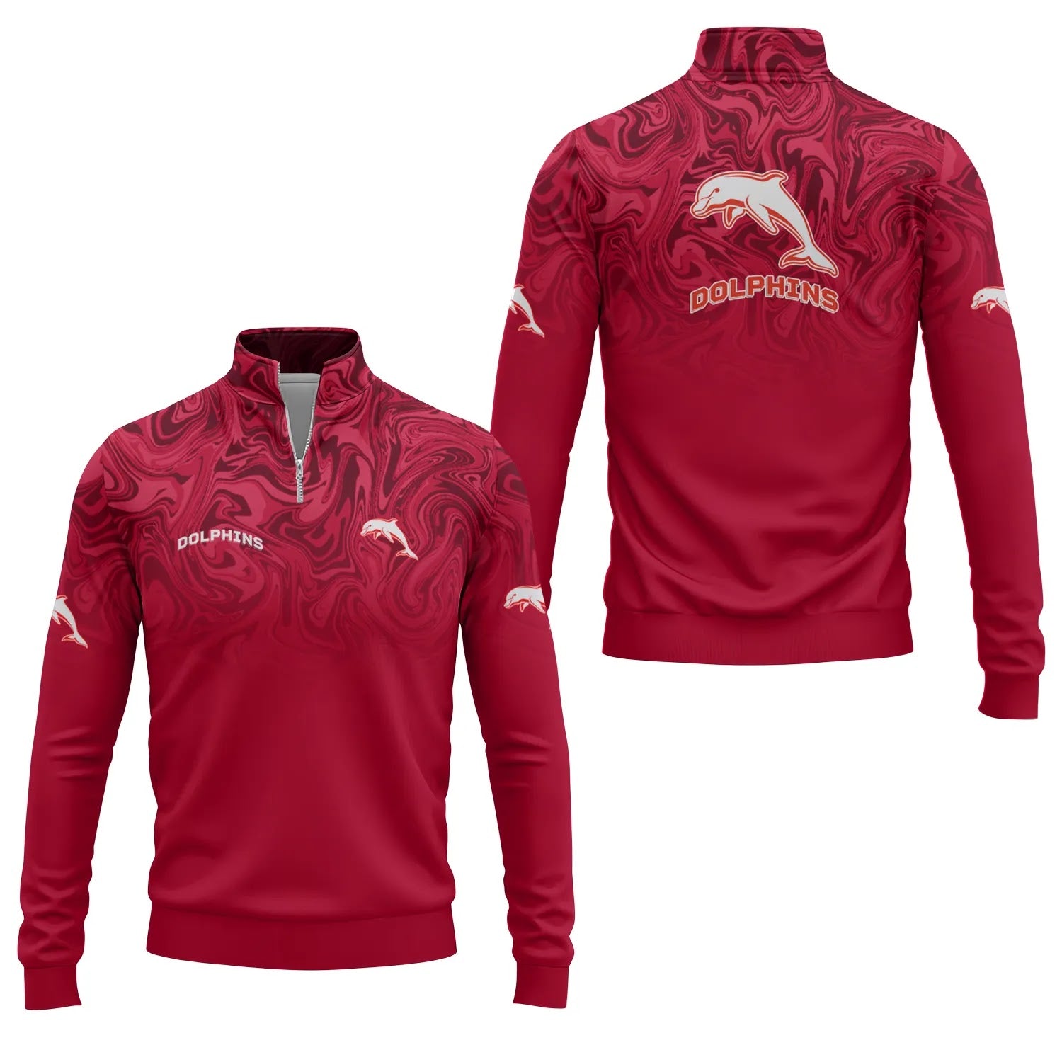 Dolphins Quarter-zip Pullover SC091