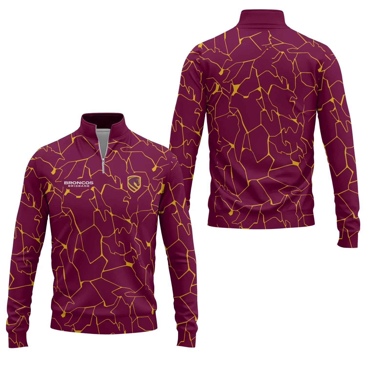 Brisbane Broncos Quarter-zip Pullover SC103