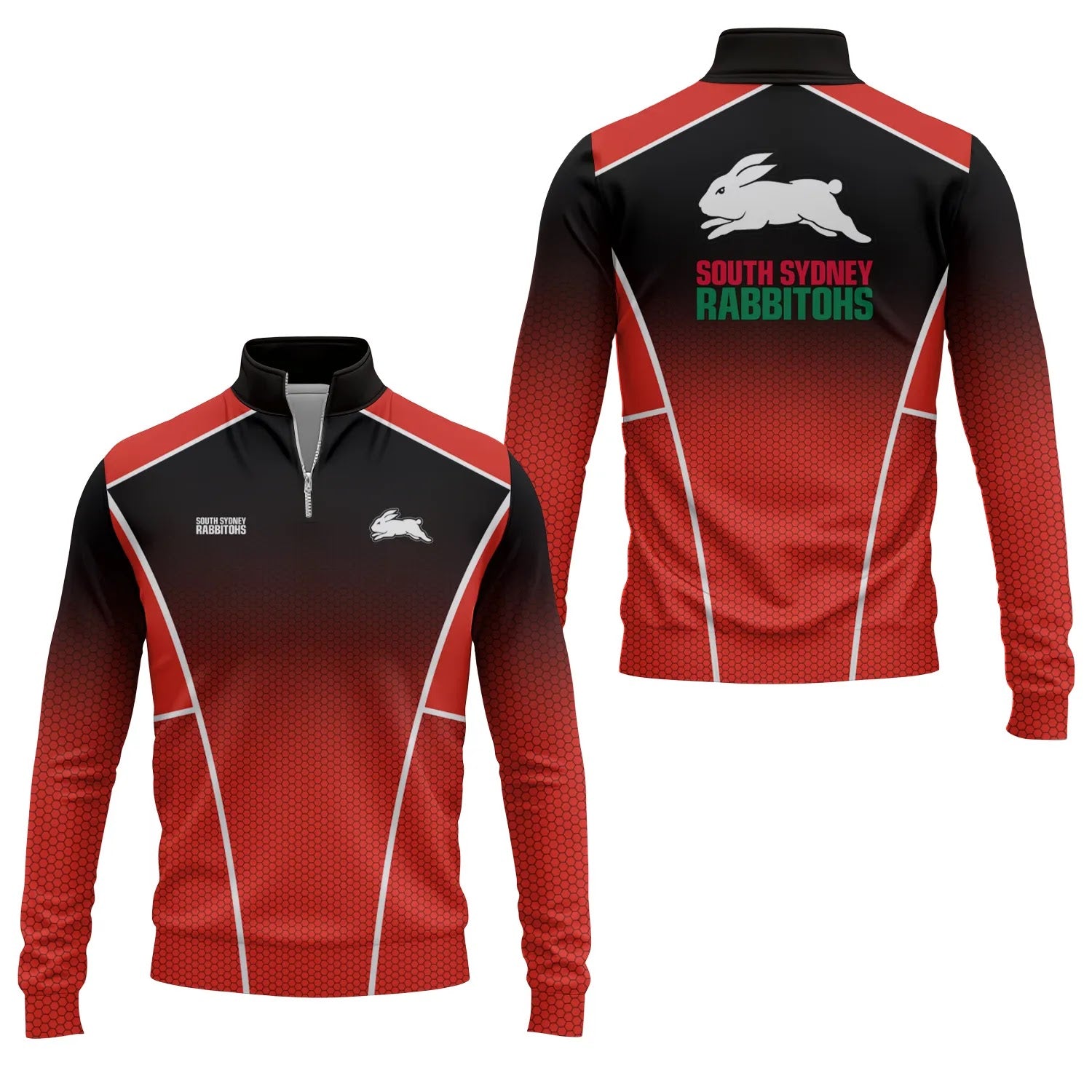 South Sydney Rabbitohs Quarter-zip Pullover SC019