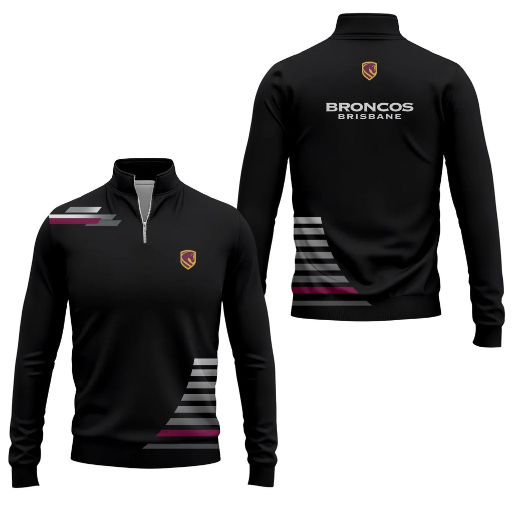 Brisbane Broncos Quarter-zip Pullover SC034
