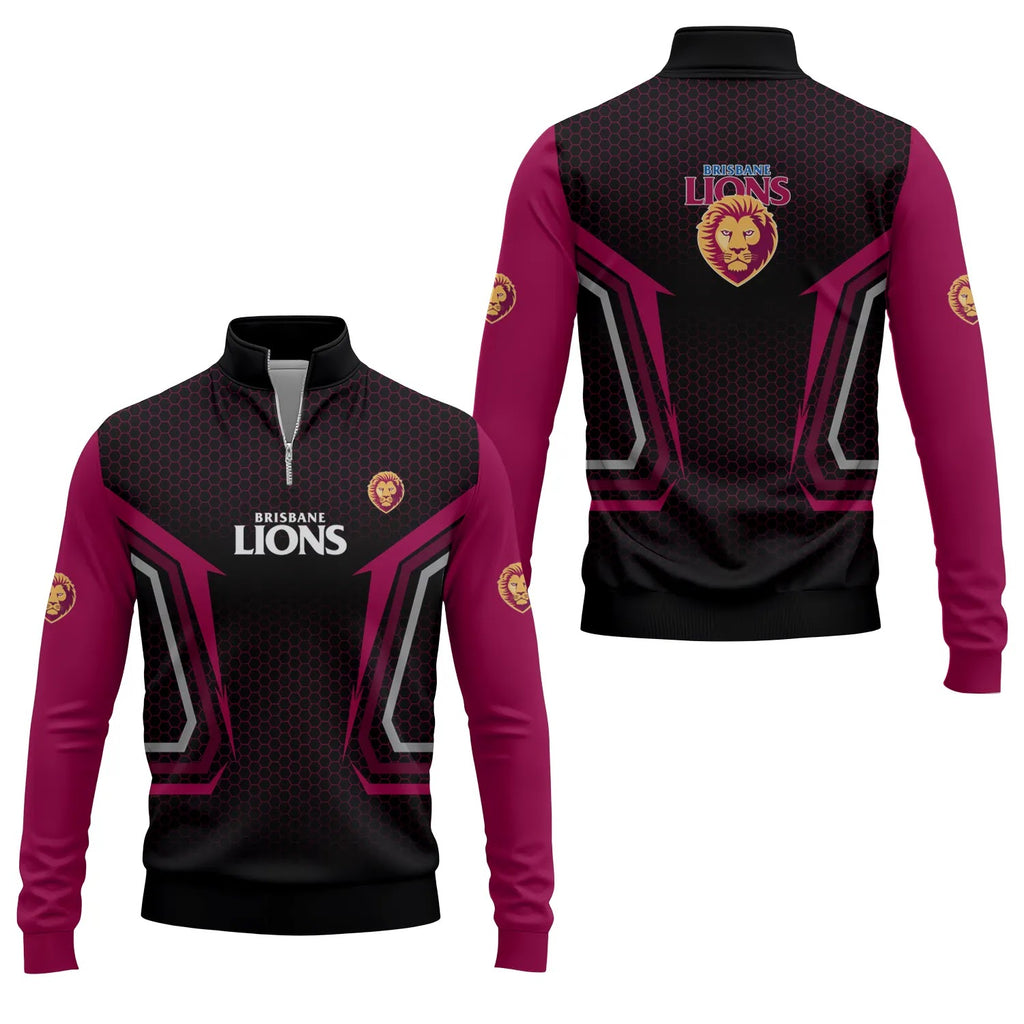Brisbane Lions Quarter-zip Pullover SC075