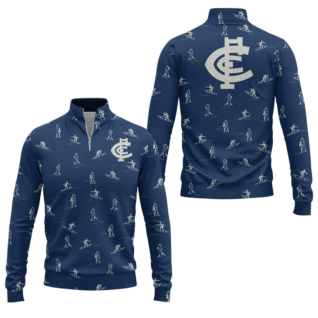 Carlton Blues Quarter-zip Pullover SHW011