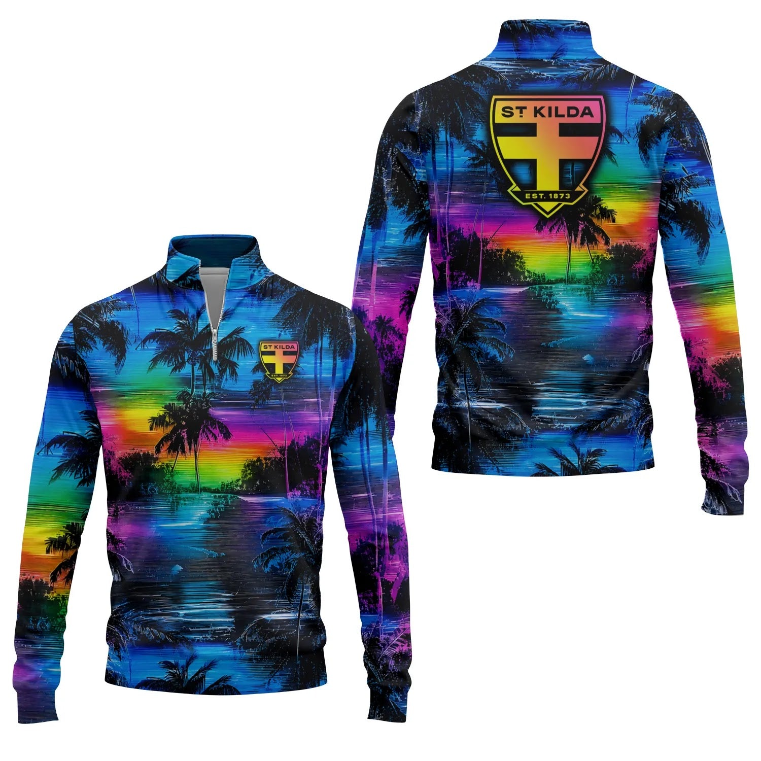 St Kilda Saints Quarter-zip Pullover SHW055