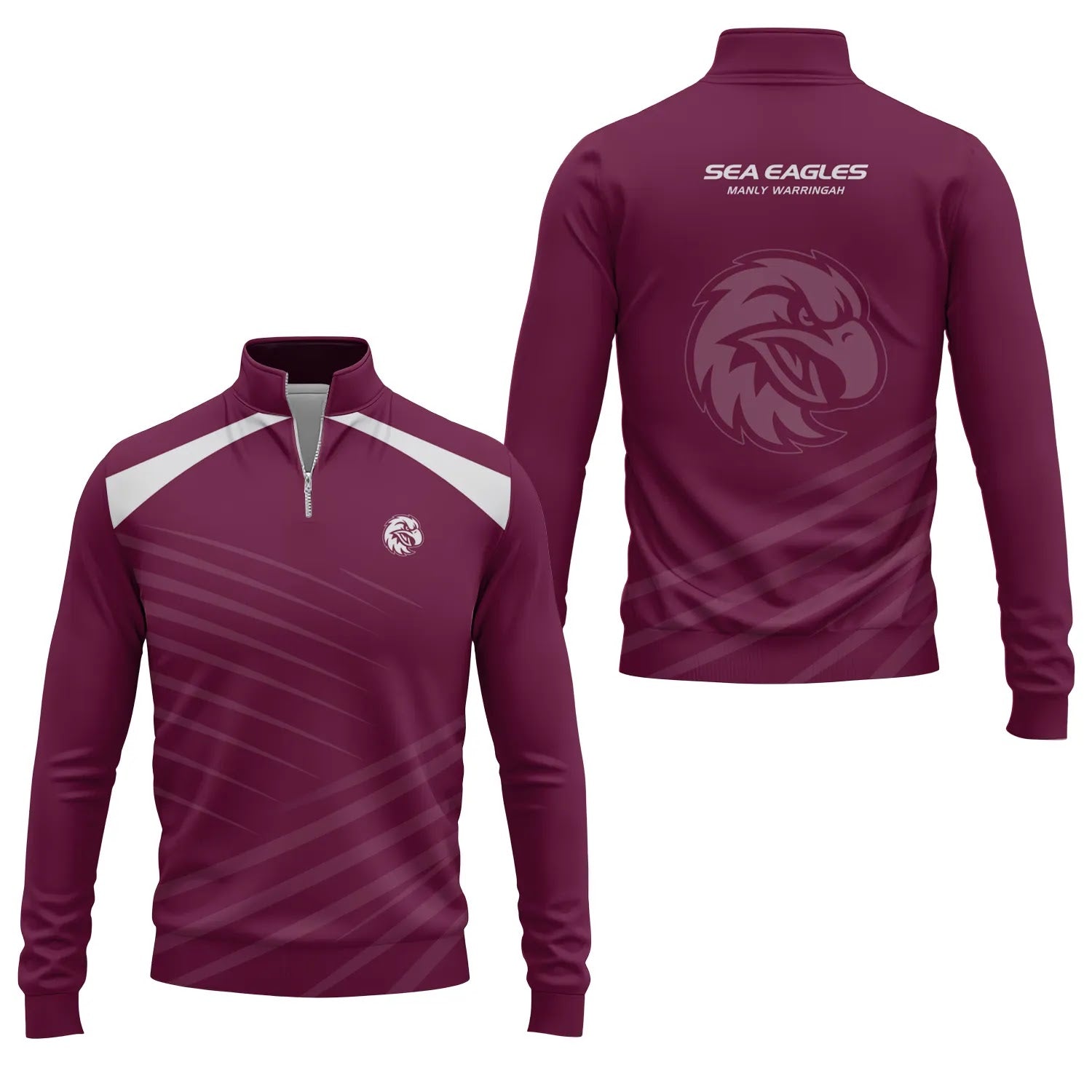 Manly Warringah Sea Eagles Quarter-zip Pullover SC082