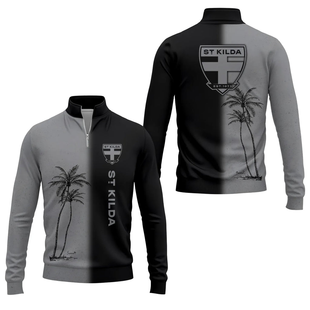 St Kilda Saints Quarter-zip Pullover SHW037