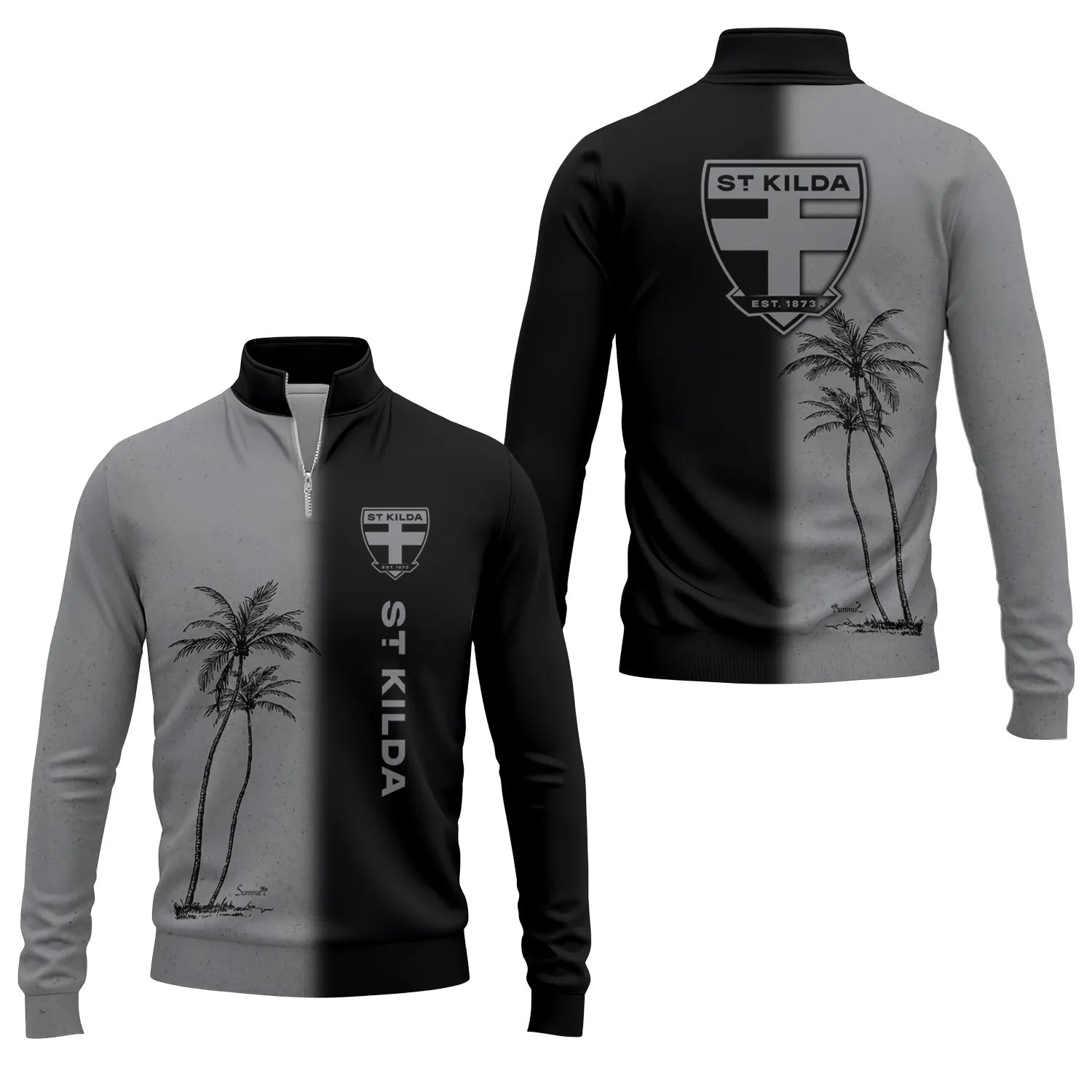 St Kilda Saints Quarter-zip Pullover SHW037