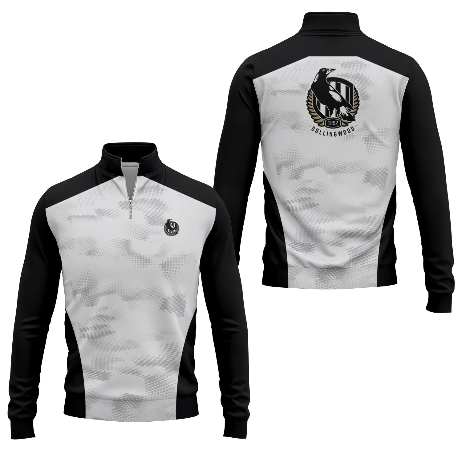 Collingwood Magpies Quarter-zip Pullover SC081