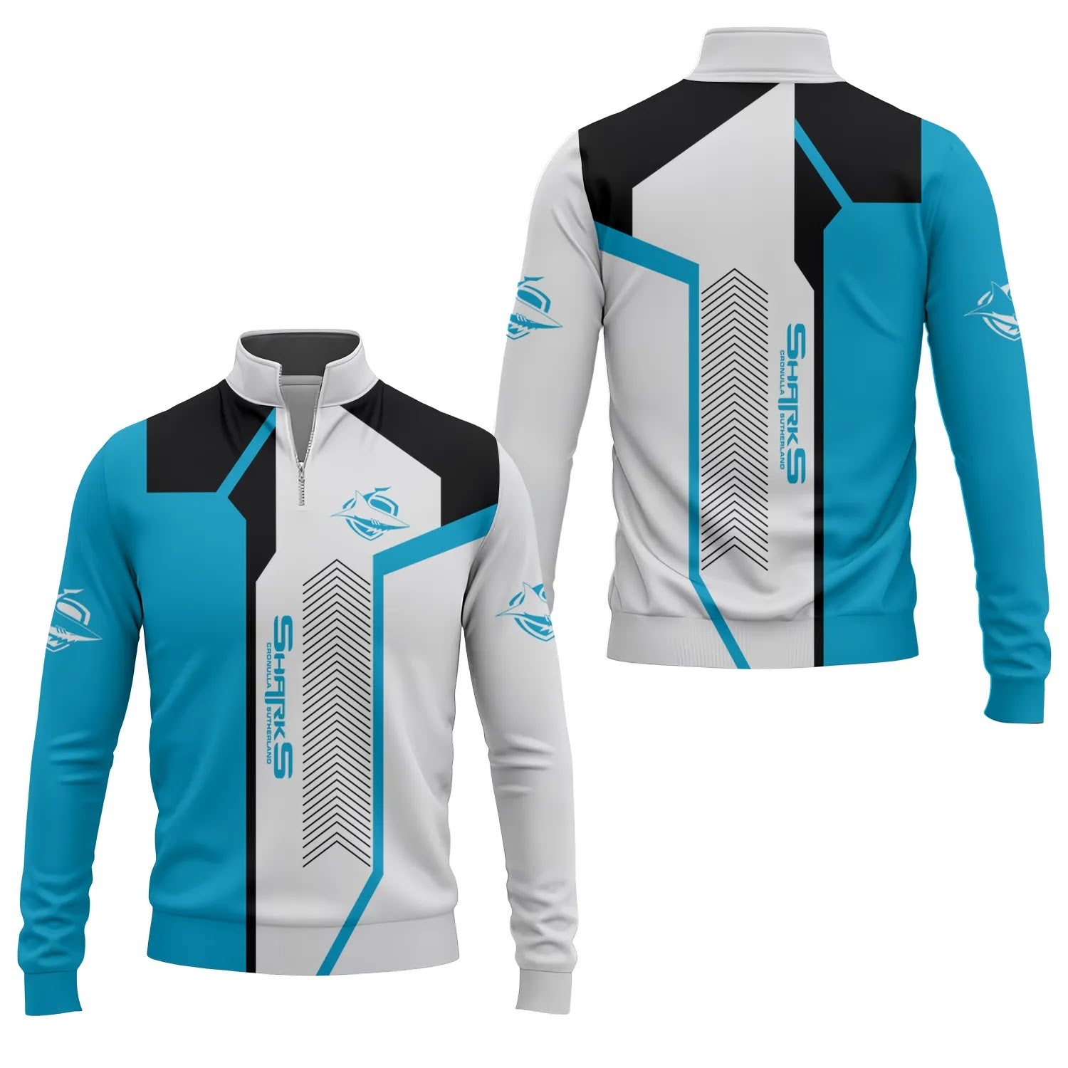 Cronulla-Sutherland Sharks Quarter-zip Pullover SC065