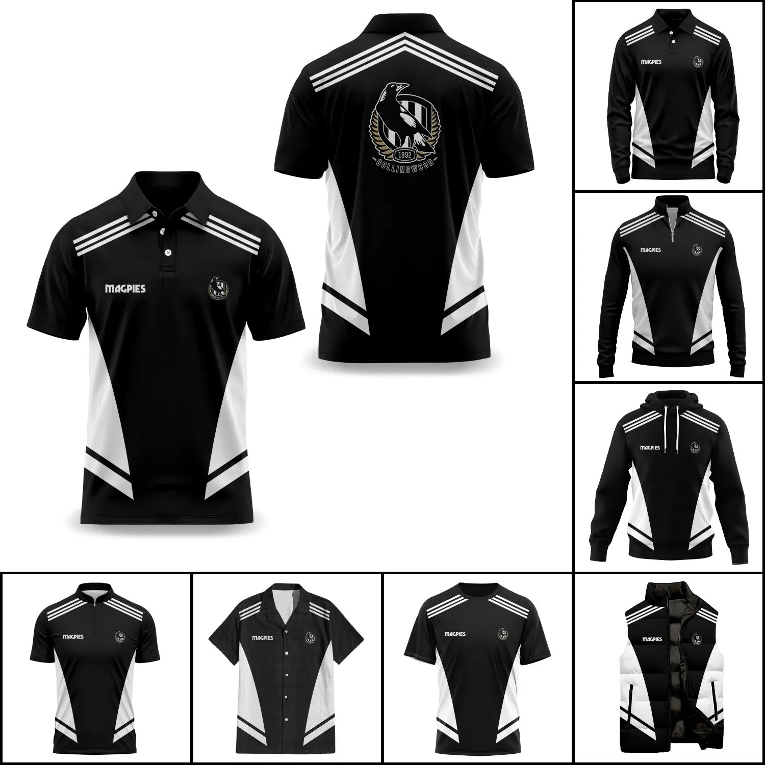 Collingwood Magpies Apparels SC092