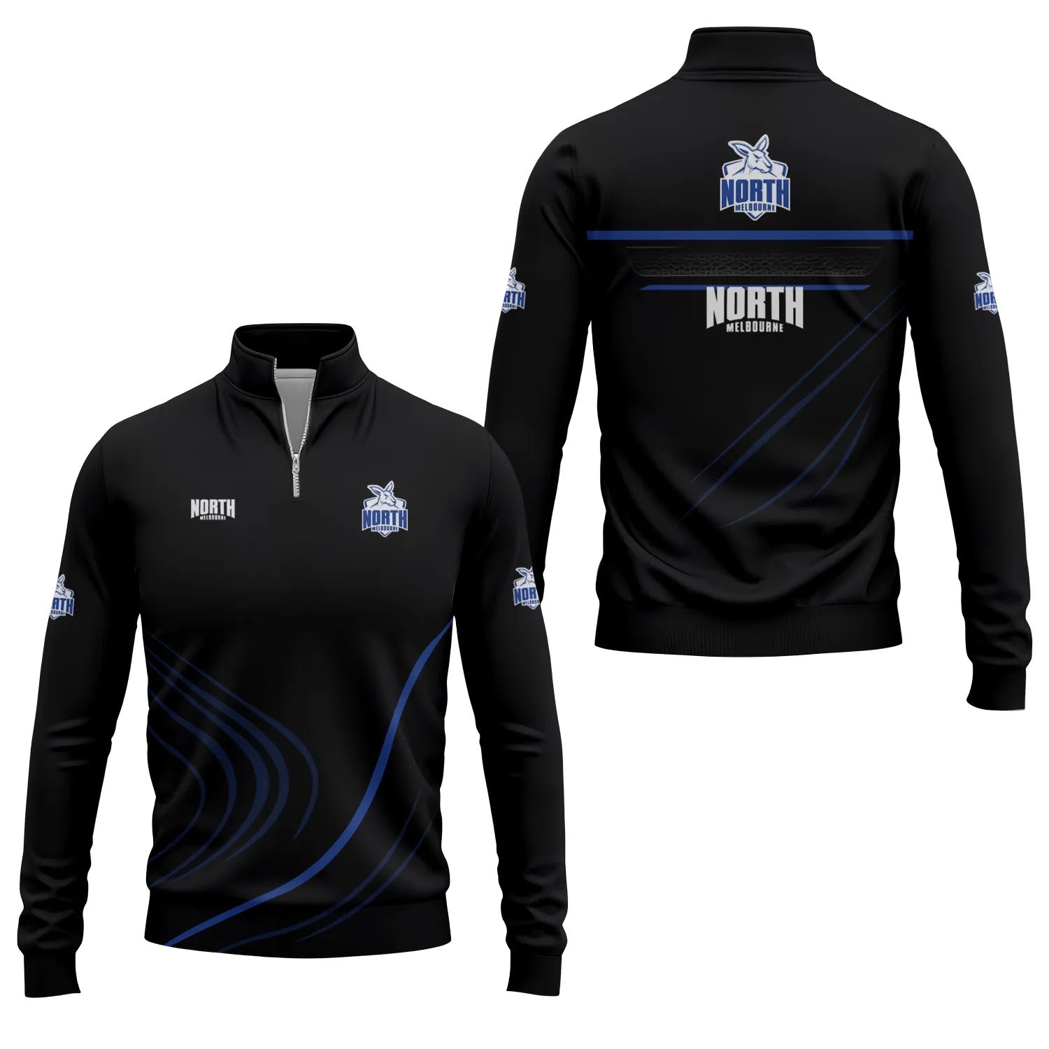 North Melbourne Kangaroos Quarter-zip Pullover SC024