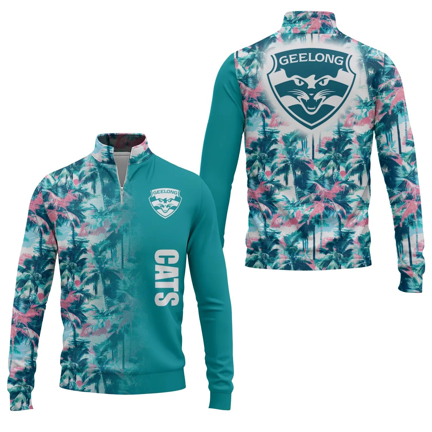 Geelong Cats Quarter-zip Pullover SHW061
