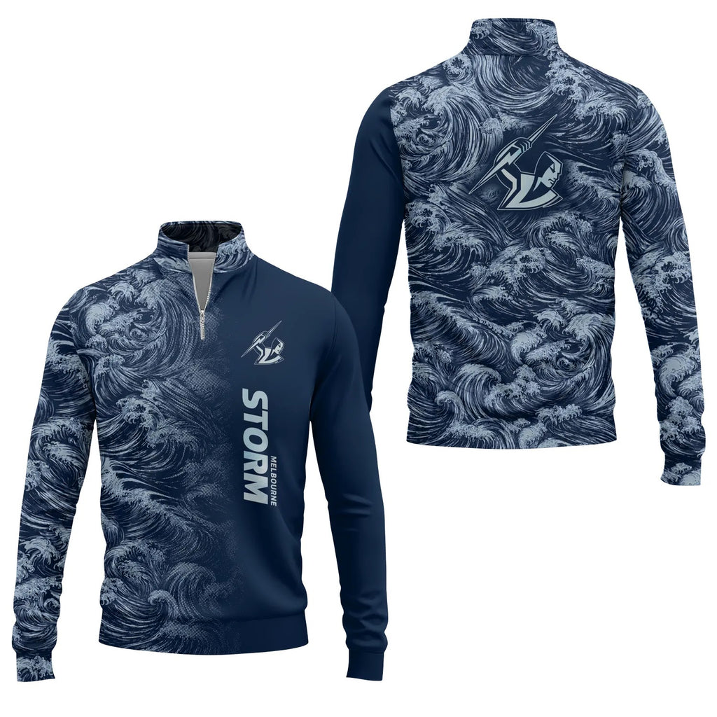 Melbourne Storm Quarter-zip Pullover SHW010