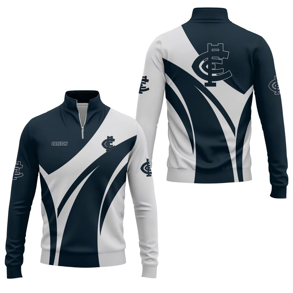 Carlton Blues Quarter-zip Pullover SC022