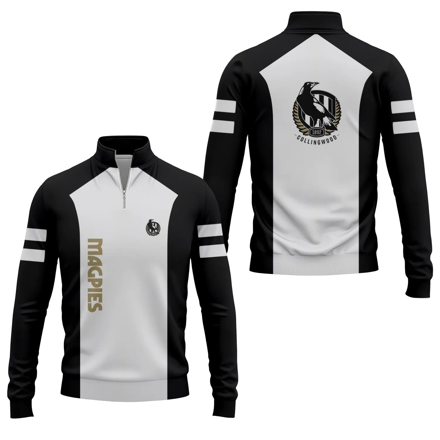 Collingwood Magpies Quarter-zip Pullover SC078