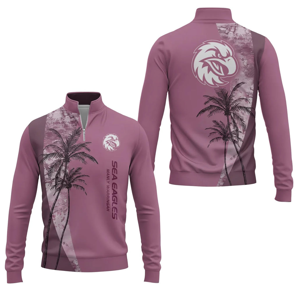Manly Warringah Sea Eagles Quarter-zip Pullover SHW071