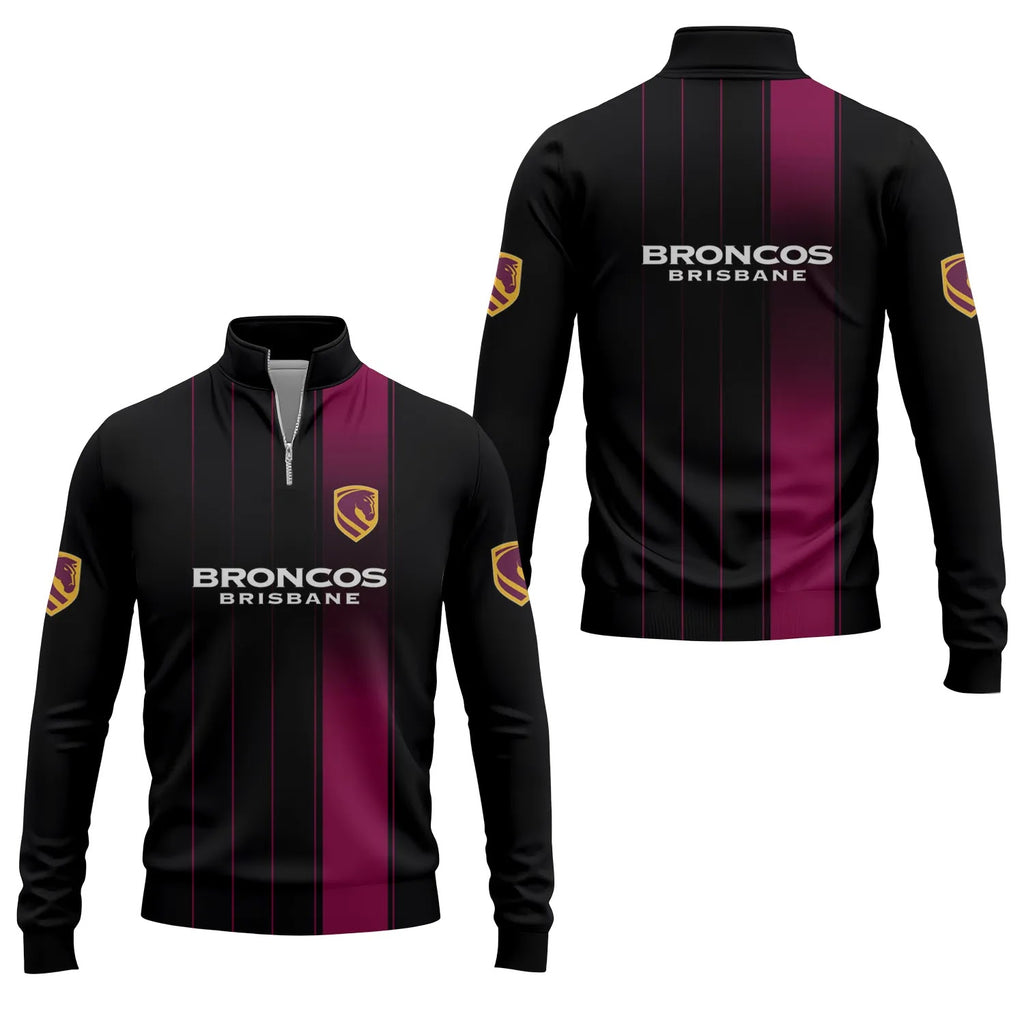 Brisbane Broncos Quarter-zip Pullover SC068