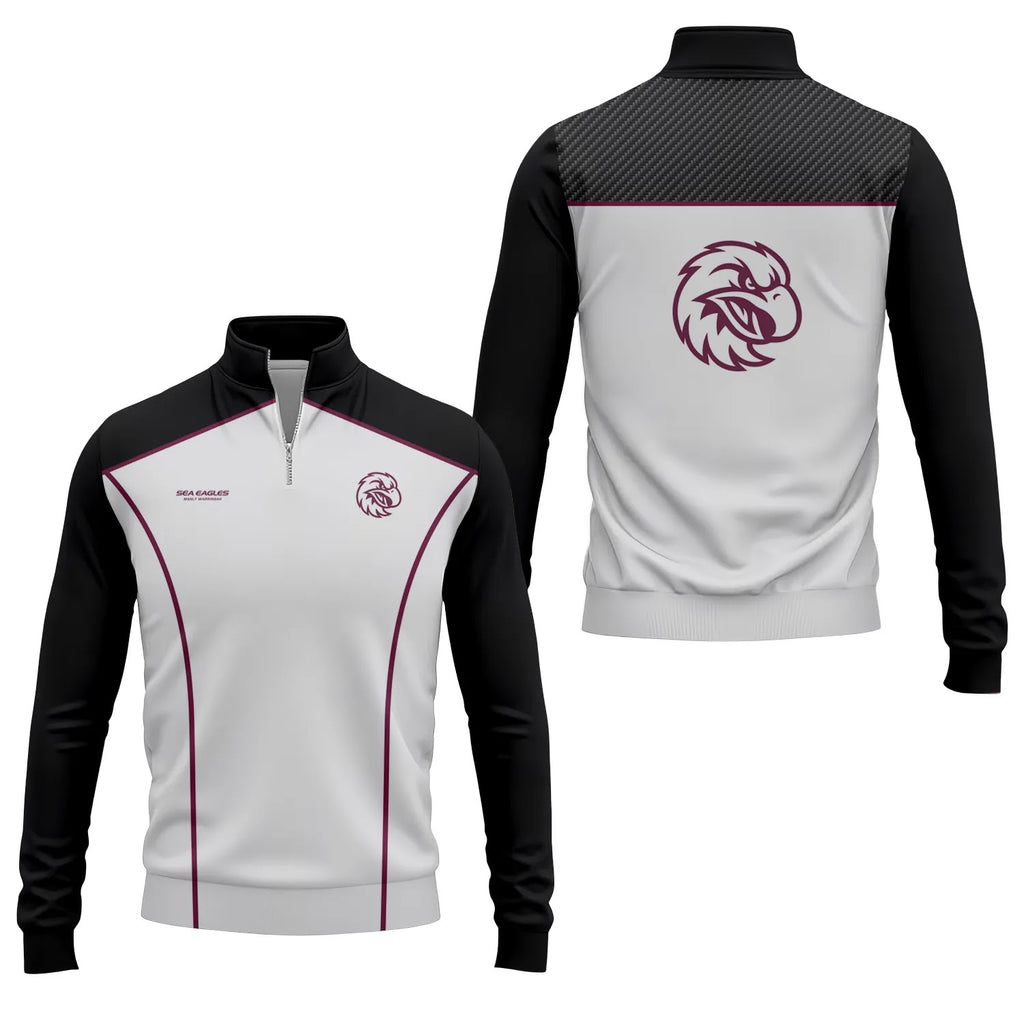 Manly Warringah Sea Eagles Quarter-zip Pullover SC011