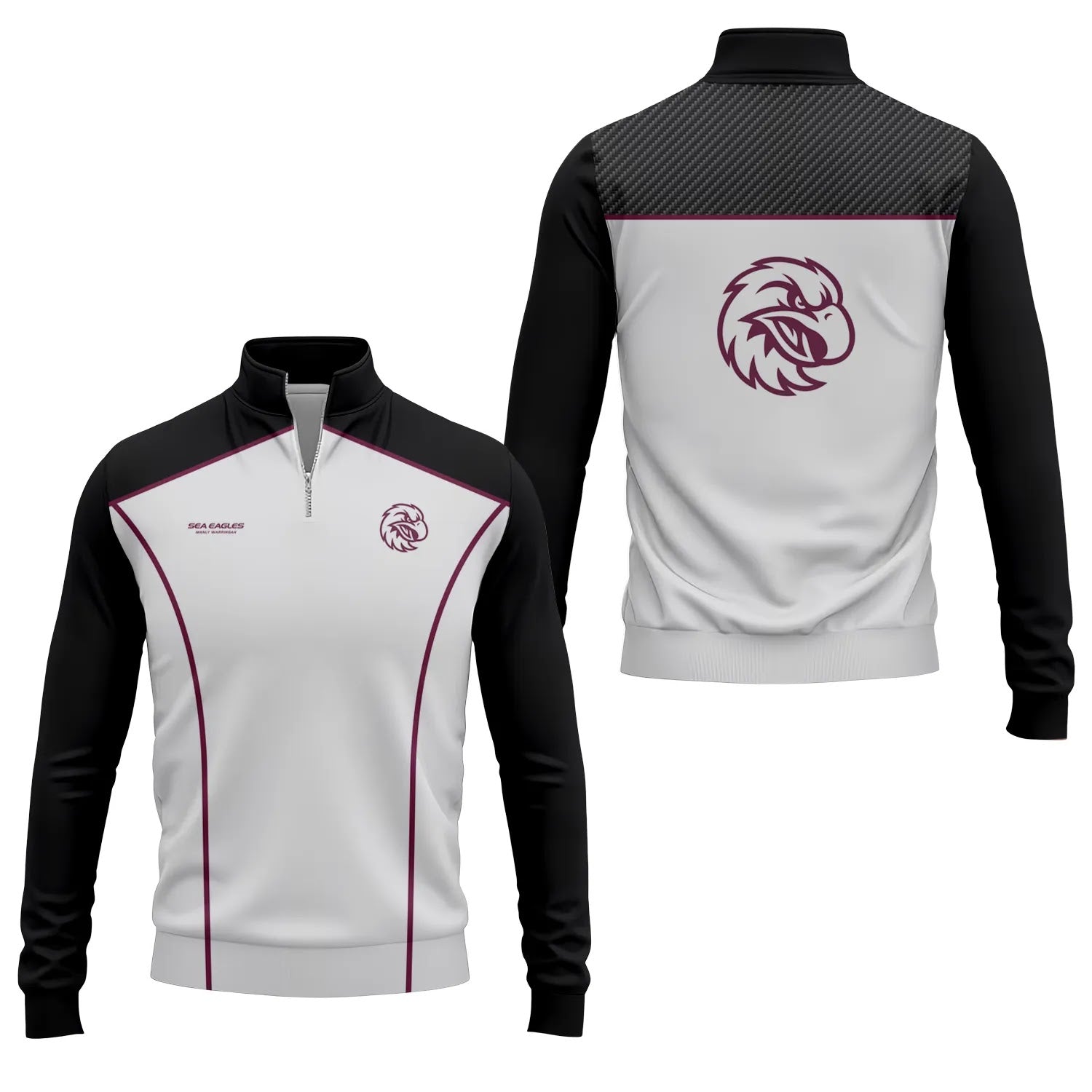 Manly Warringah Sea Eagles Quarter-zip Pullover SC011