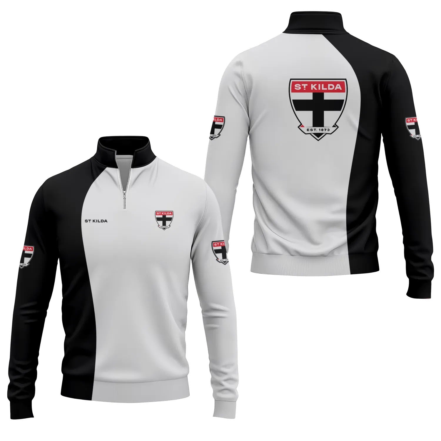 St Kilda Saints Quarter-zip Pullover SC055