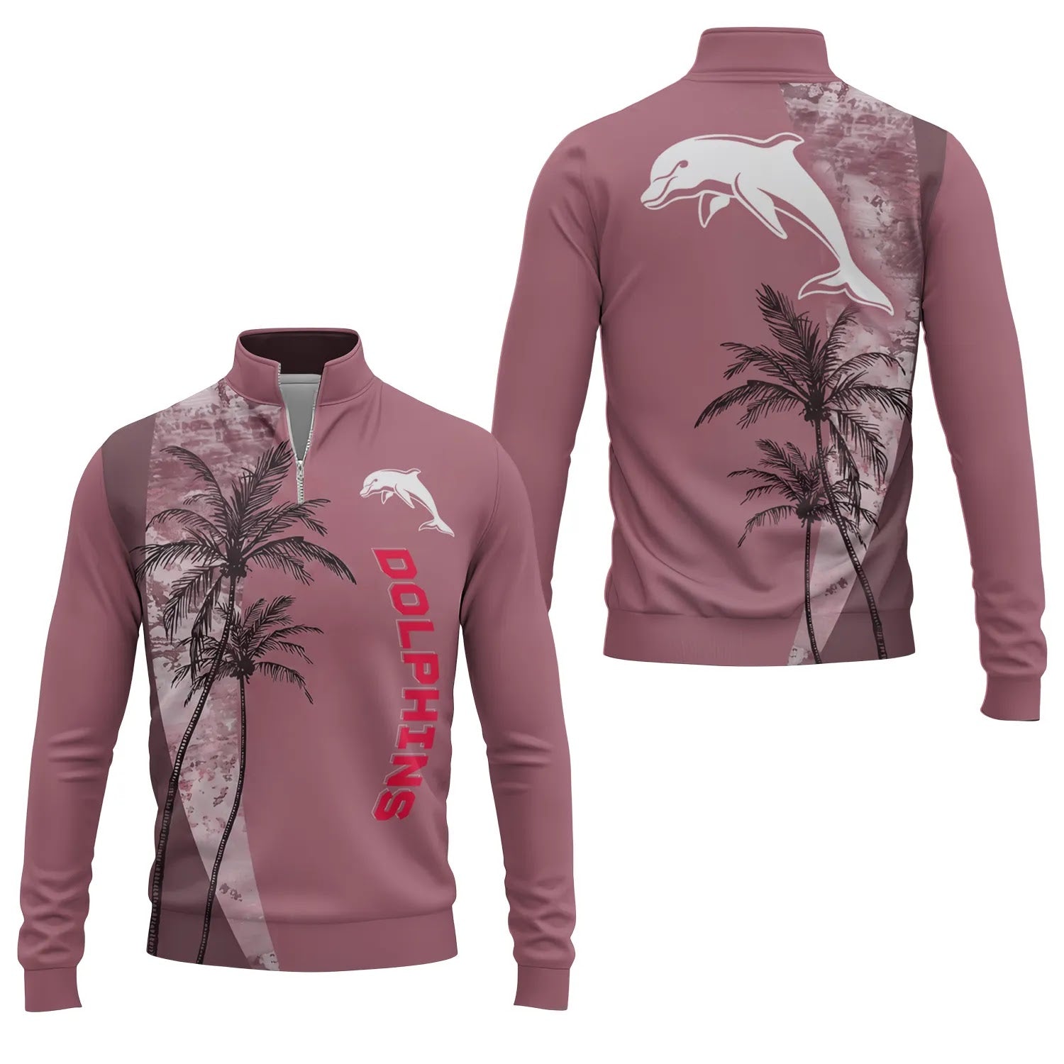 Dolphins Quarter-zip Pullover SHW071