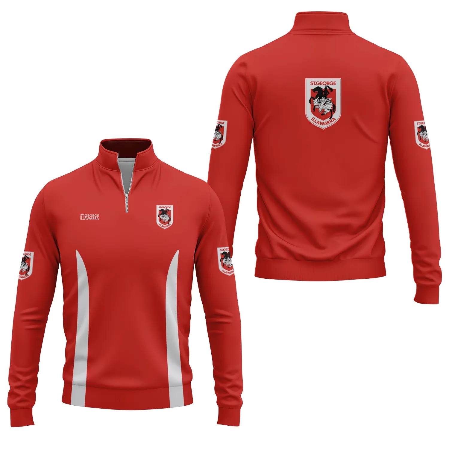 St George Illawarra Dragons Quarter-zip Pullover SC006