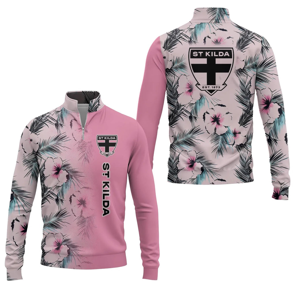 St Kilda Saints Quarter-zip Pullover SHW056