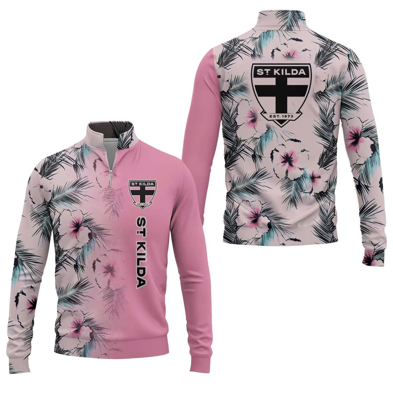 St Kilda Saints Quarter-zip Pullover SHW056