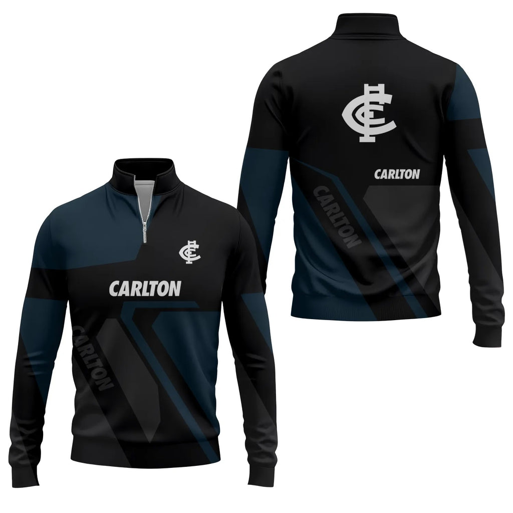 Carlton Blues Quarter-zip Pullover SC117